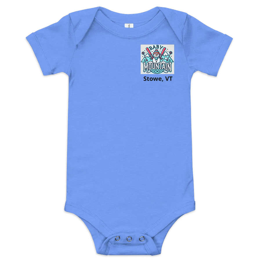 Cheerful Snowman Baby Onesie - Stowe, VT product image (5)