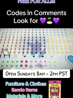 Happy Sunday! Please follow rules and enjoy 💖 #acnh #animalcrossingnewhorizons #animalcrossing #cozygamer #tiktokstreamer #cozygames #acnhsanrio 