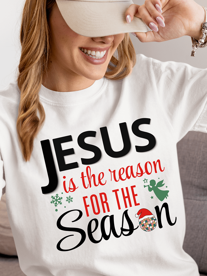 Jesus Is the Reason for the Season | Christian Christmas T-Shirt | Faith Holiday Tee product image (1)