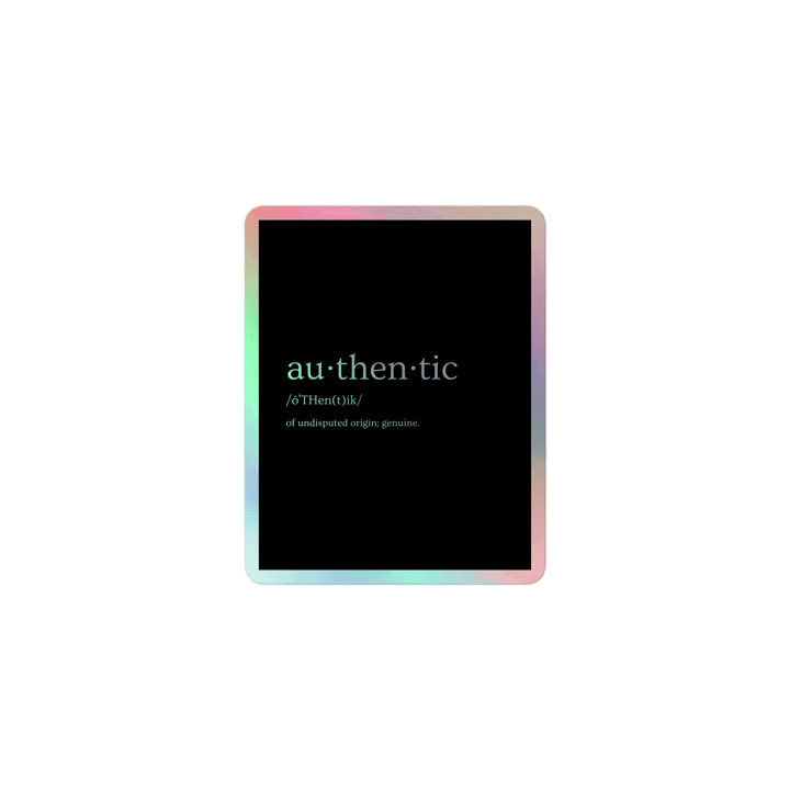 Authentic Definition Holographic Sticker Set product image (1)