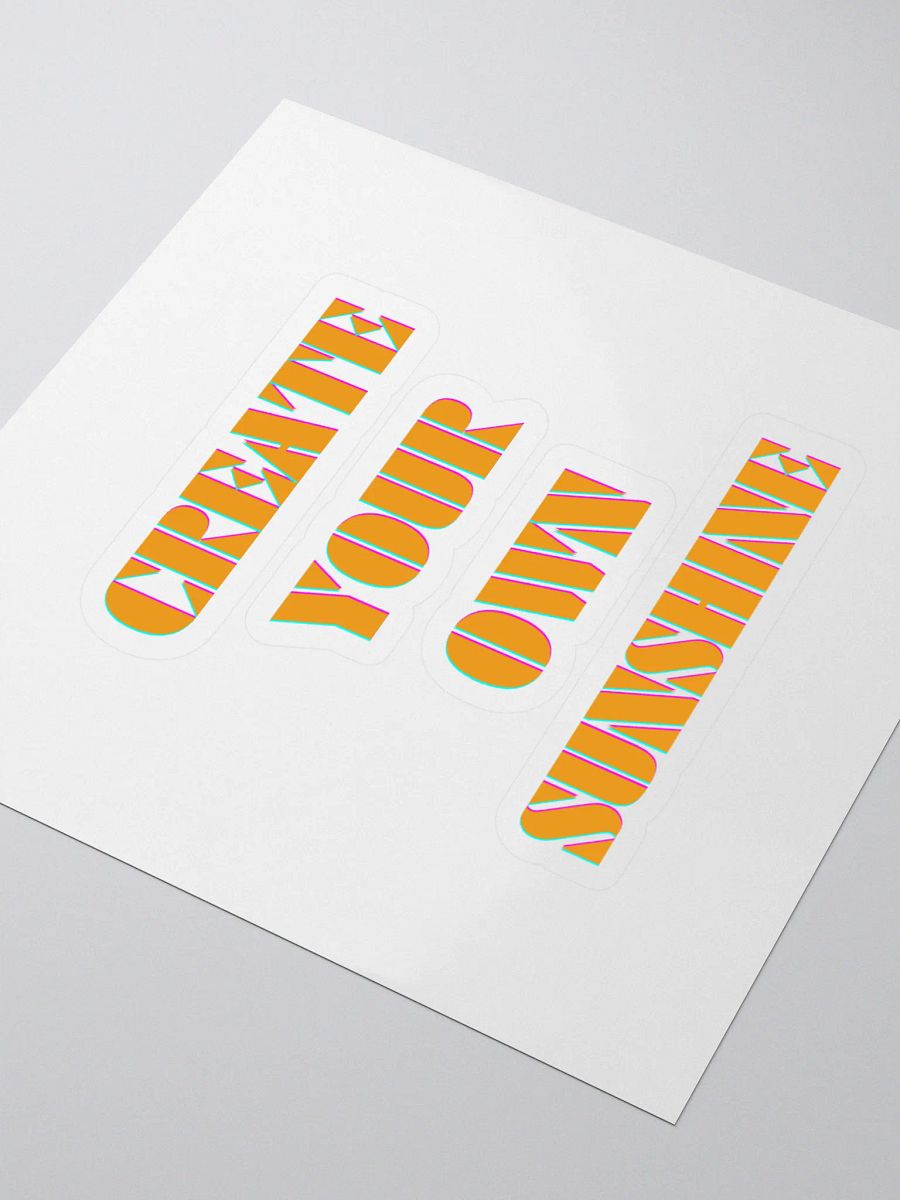 Create Your Own Sunshine Kiss Cut Stickers product image (3)
