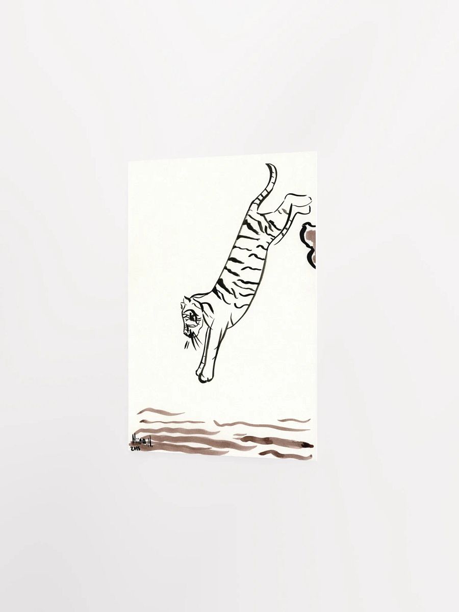 Jumping Tiger Art Print product image (4)