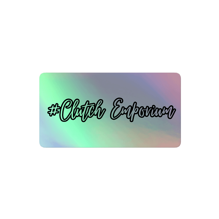 Clutch Sticker Holographic / Solid White product image (2)