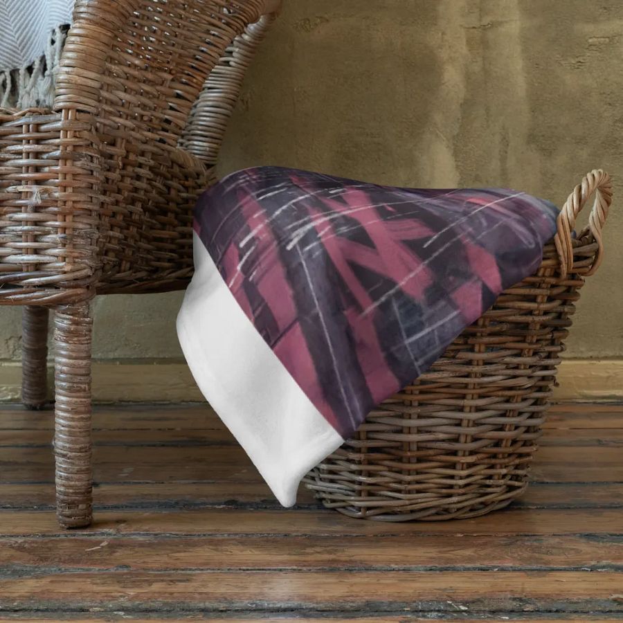 Gay Couple In The Rain – Colorful Two Hearts Throw Blanket product image (10)