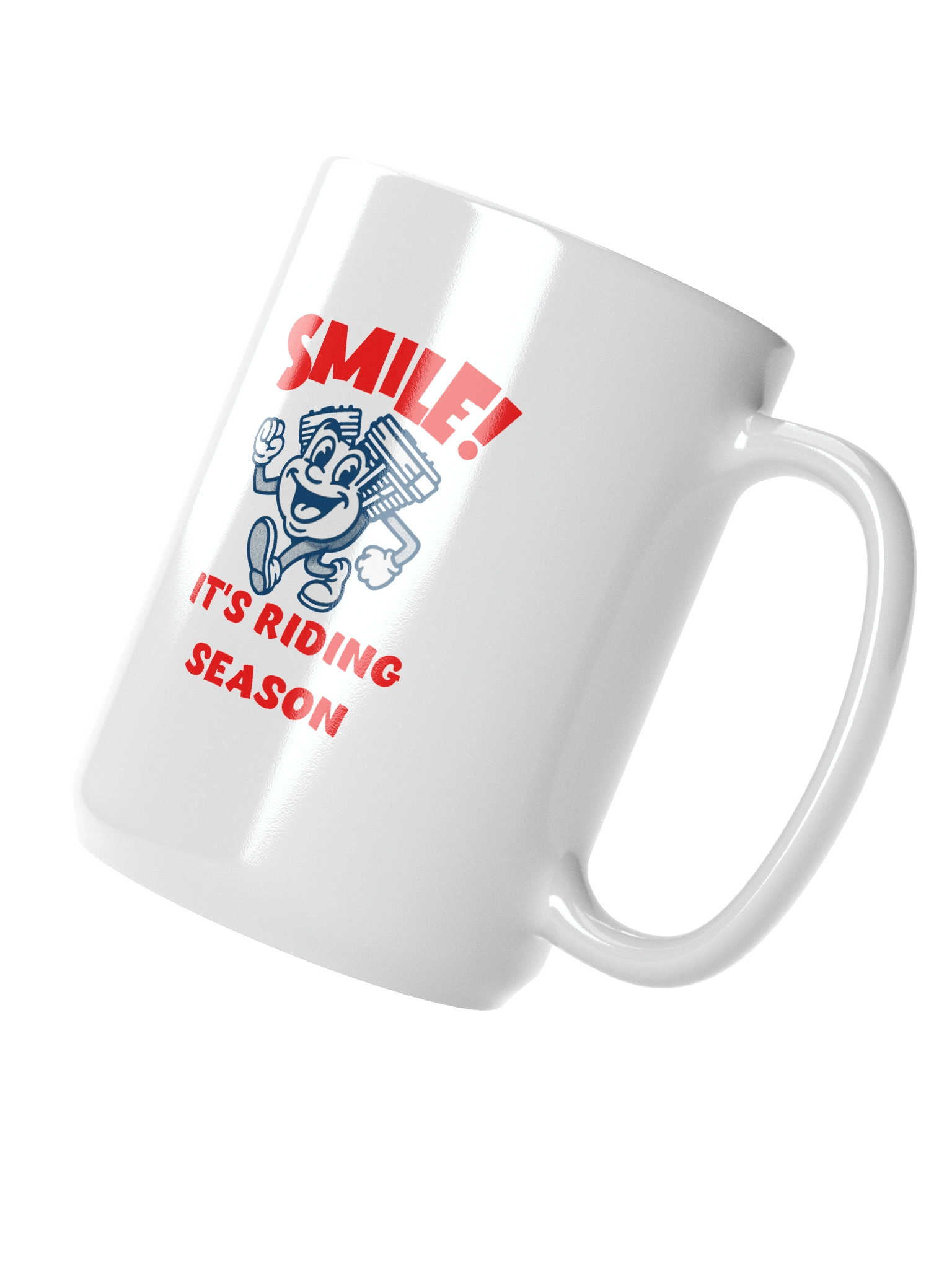 Throttle & Iron “Smile!” Mug — Riding Season Edition product image (3)
