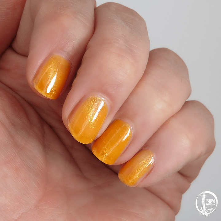 HIT THE STREETS - Neon Orange Jelly Magnetic Sparkle Polish product image (2)