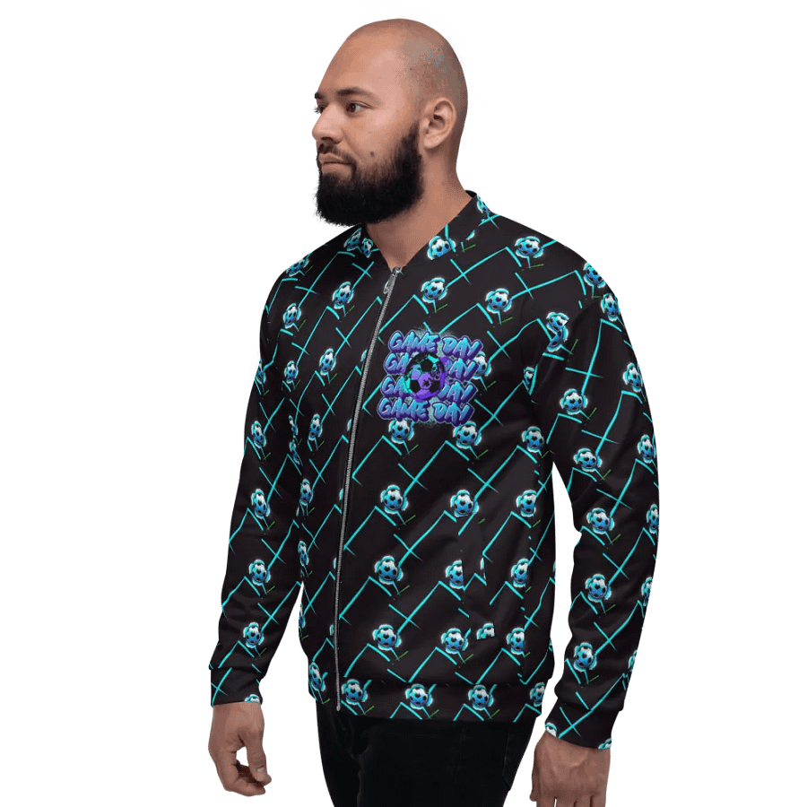 Game Day Soccer European Football All Over Print Bomber Jacket product image (6)