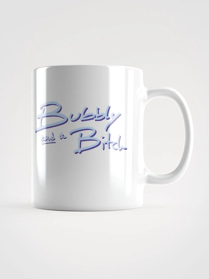 Bubbly and a B*tch (blue and purple shadow design) mug product image (2)