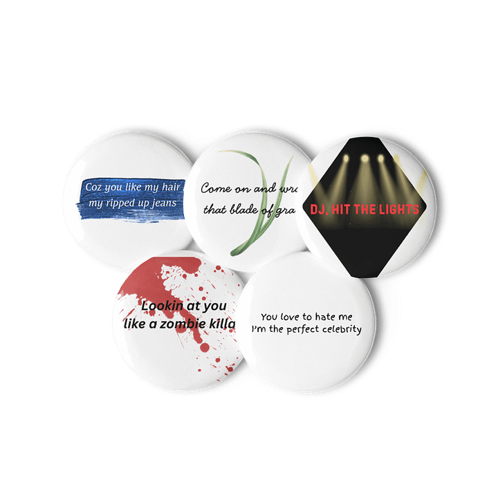 Lady Gaga Mayhem Lyric Pins product image (3)