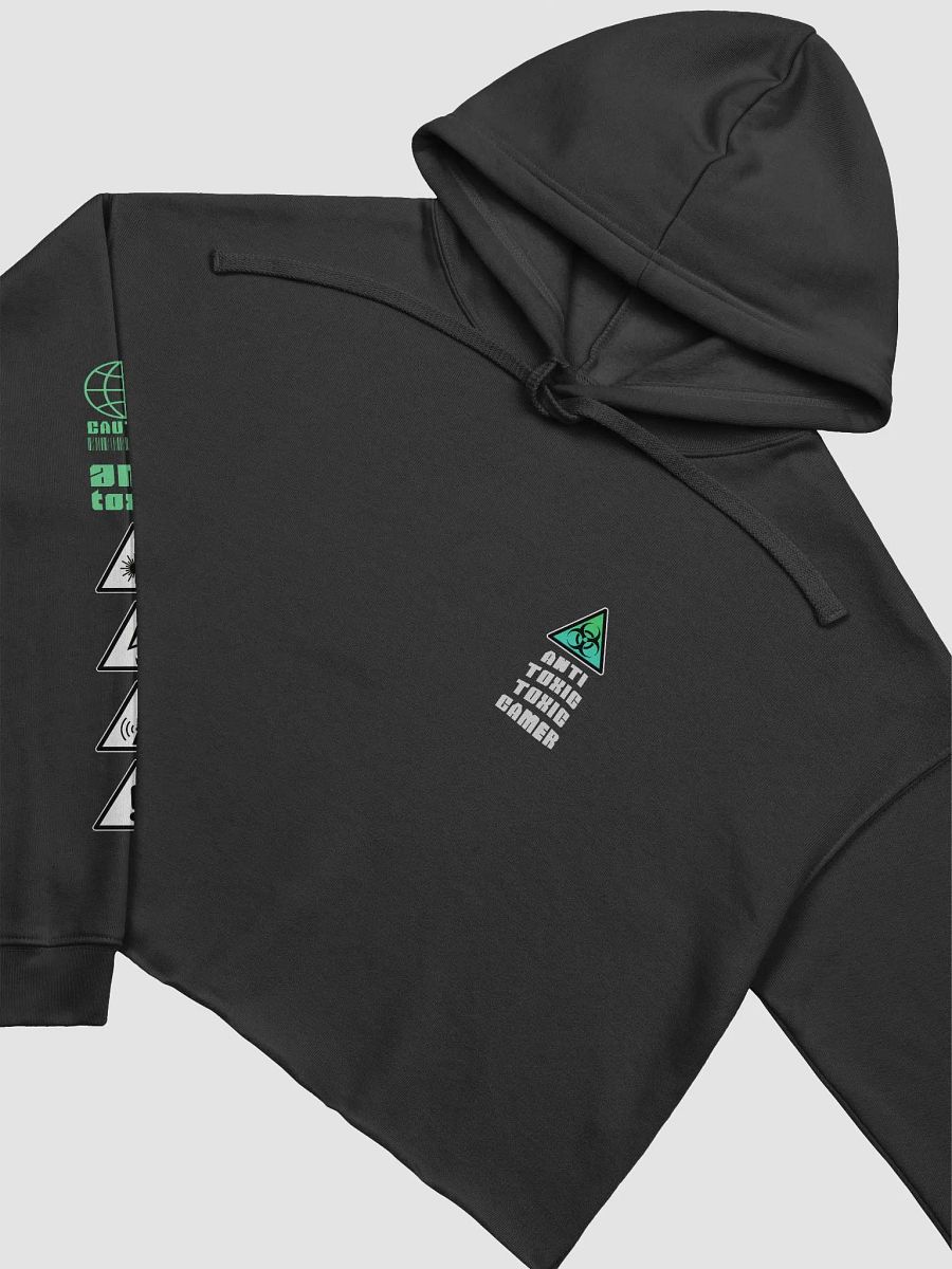 Anti-Toxic-Toxic-Gamer Crop Hoodie product image (4)