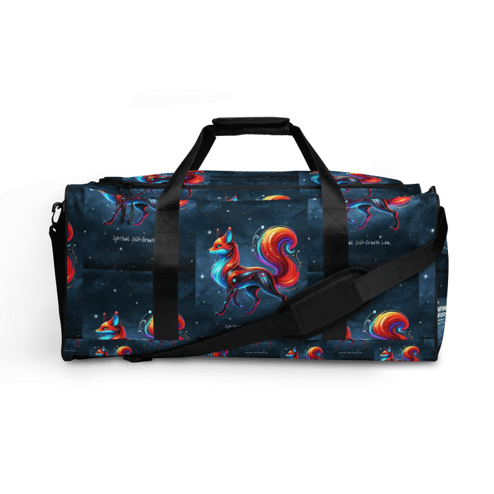 "Infinite Wisdom" Fox Duffle Bag – A Companion for Insightful Growth product image (1)