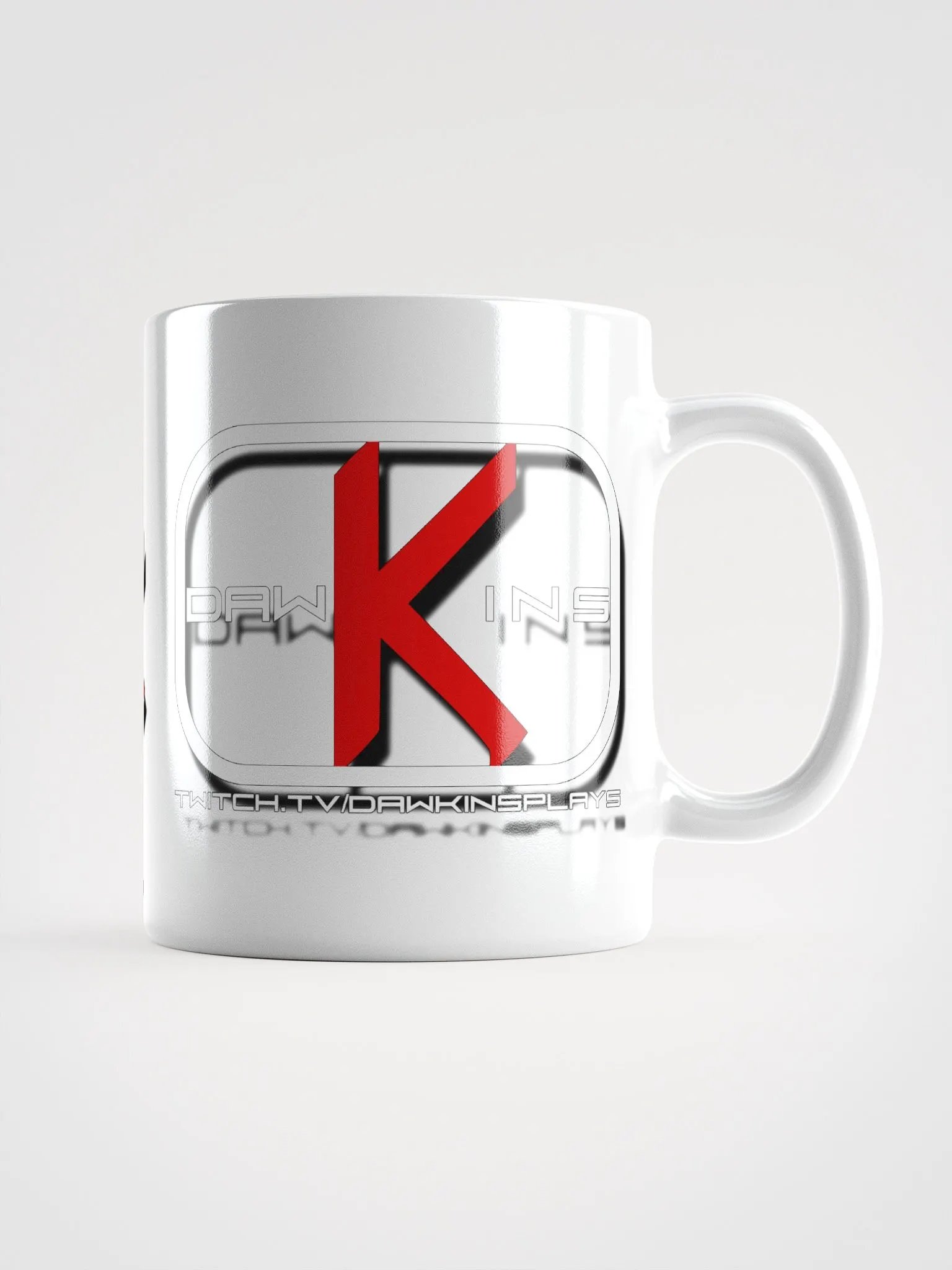 Dawkins Floating Logo Red K White Mug product image (1)