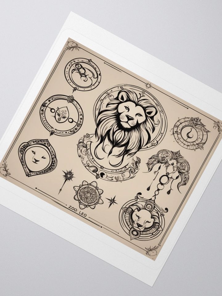 Zodiac Leo Kiss-Cut Sticker product image (6)