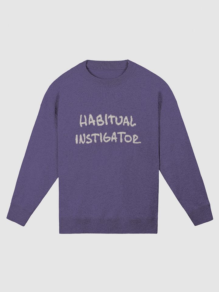 HABITUAL INSTIGATOR (purple and sand) knitwear crewneck product image (5)
