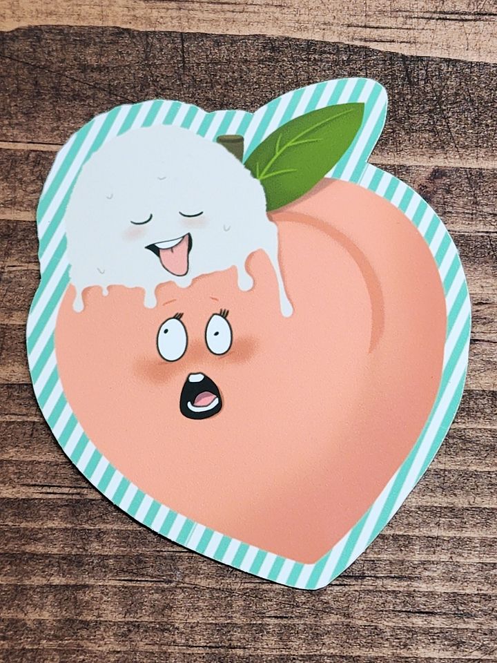 Peach ala Mode Sticker product image (1)