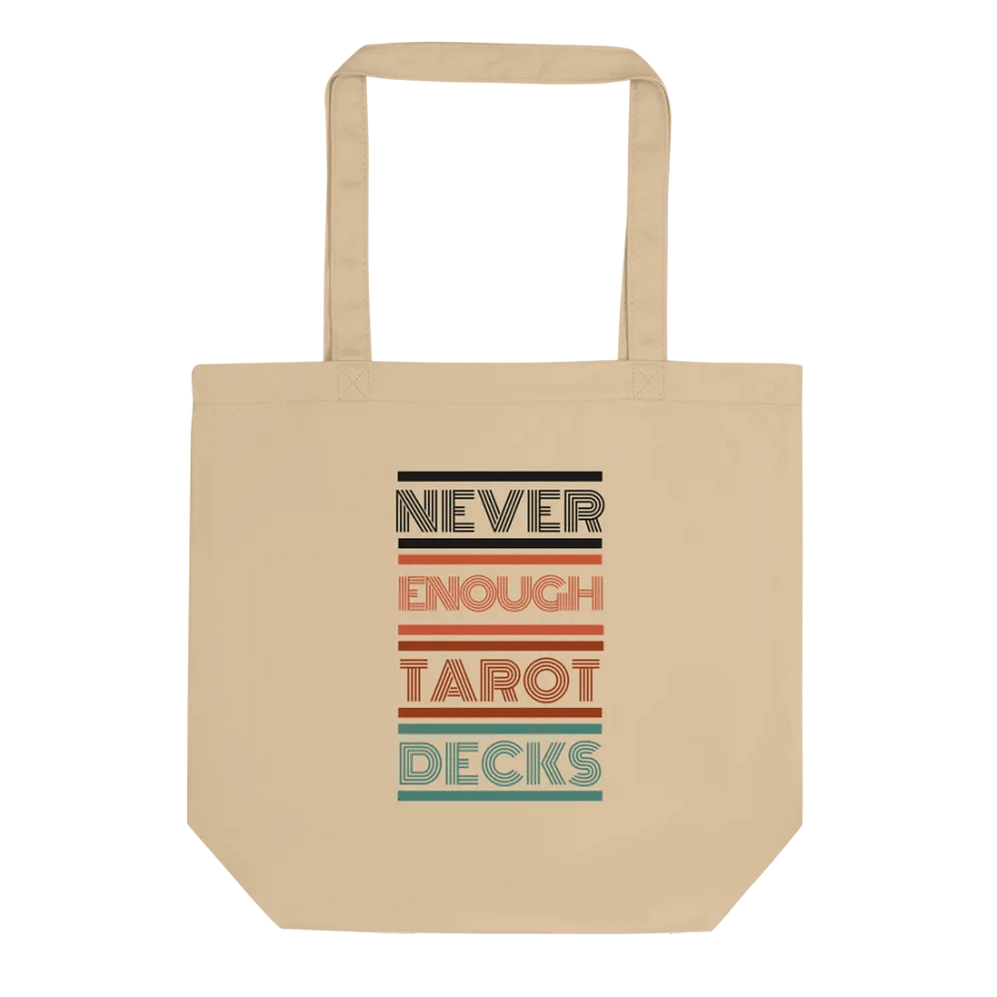 NEVER ENOUGH TAROT DECKS - RETRO - TOTE BAG product image (1)