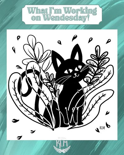 Welcome back to this weeks What I’m Working on Wednesday! Much like last week, I’ve been creating illustrations with @genevie...