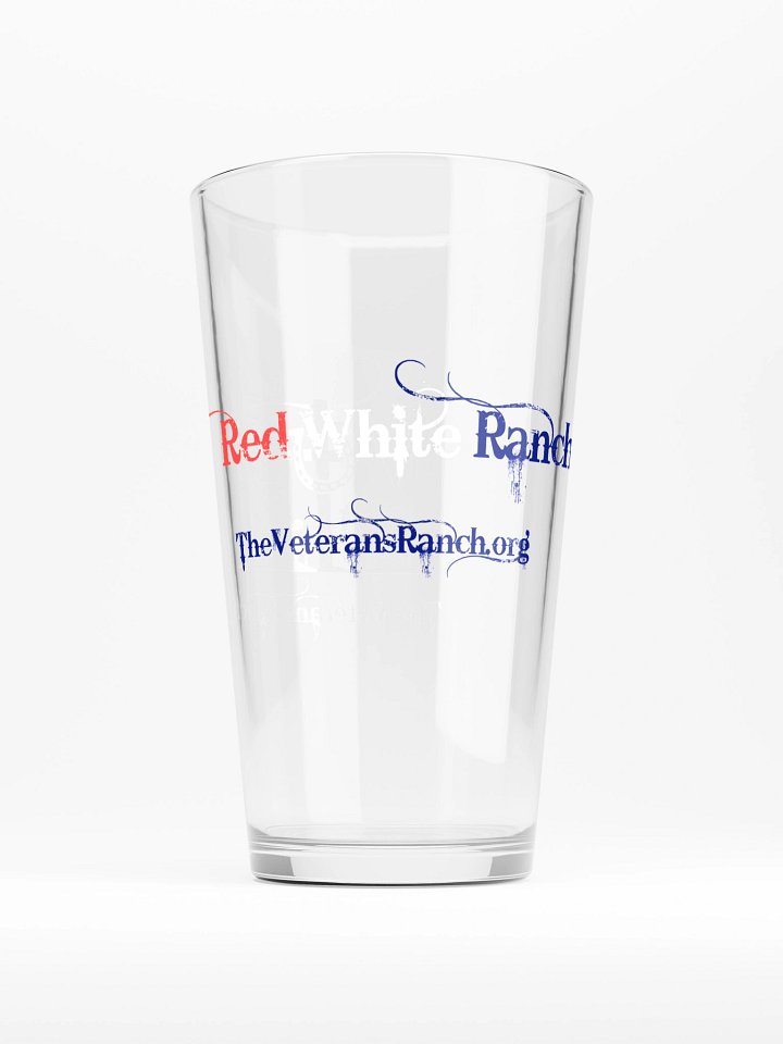 Red, White, Ranch Pint Glass product image (1)
