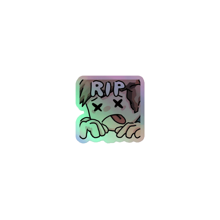 Chaabbz R.I.P Holographic Emote Sticker product image (1)