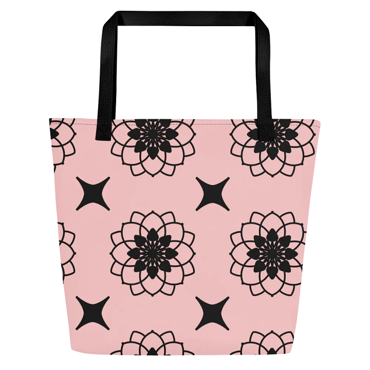 Gorgeous Blush and Black Pattern All Over Print Tote product image (1)