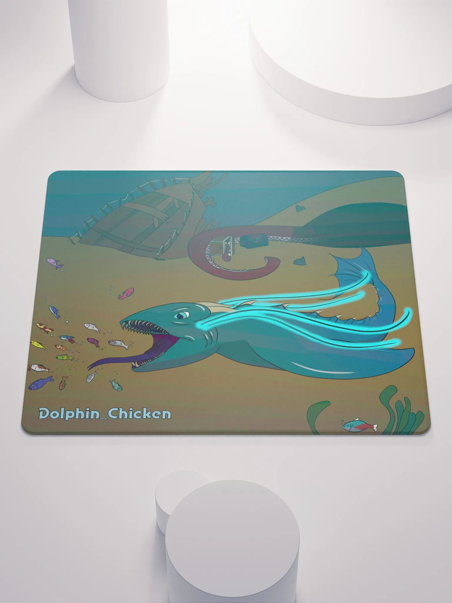 Dolphin's Water Dragon Mouse Pad product image (1)