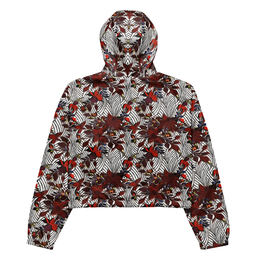 Floral Stripes | Women's Cropped Windbreaker product image (5)