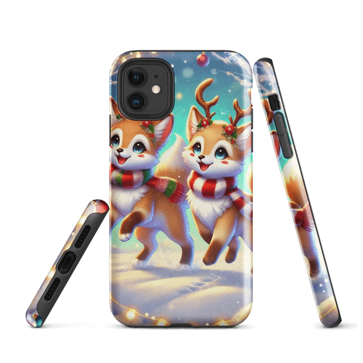 Festive Fox Friends iPhone Tough Case – Holiday Spirit product image (1)