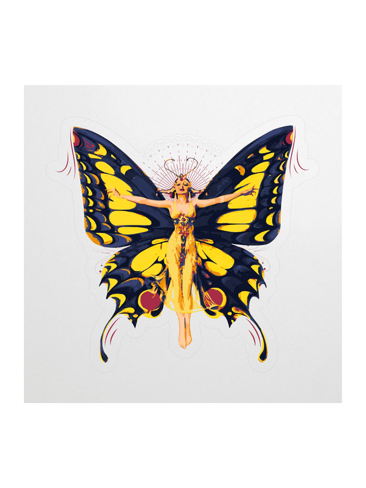 Butterfly Wings Fantasy Kiss Cut Sticker product image (1)
