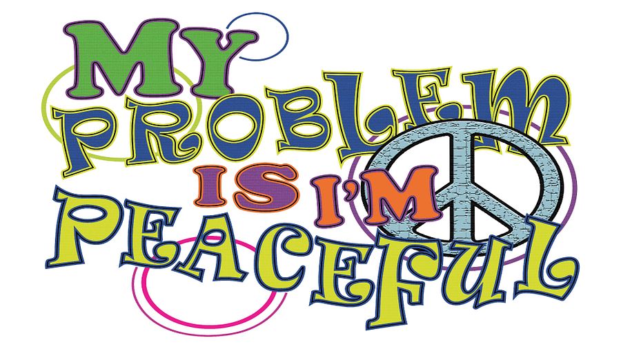 My Problem Is I'm Peaceful - Small & Large Bundle - Wallpaper product image (2)