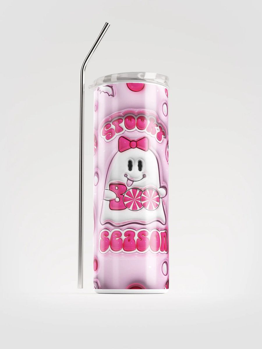 Boo-tiful Pink Halloween Stainless Steel Tumbler product image (1)