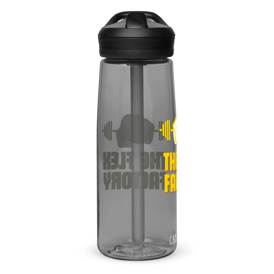 Official Flex Factory Weight Room Water Bottle Yellow product image (2)