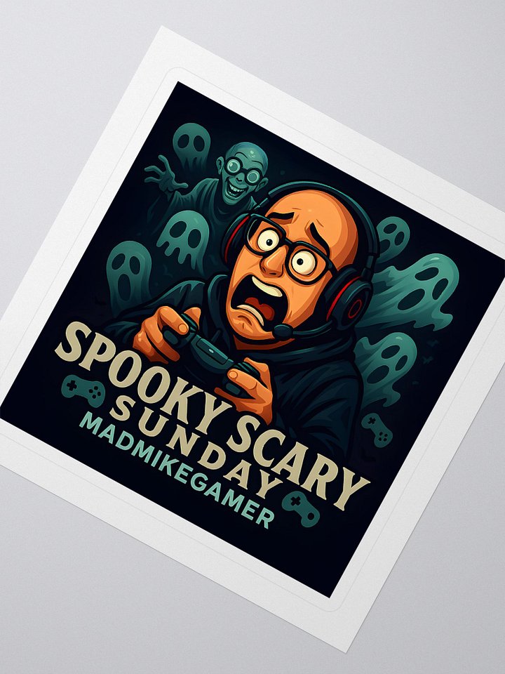 Spooky Scary Sunday Kiss Cut Stickers product image (2)