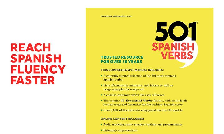 501 Spanish Verbs, Tenth Edition (Paperback or Softback) product image (2)