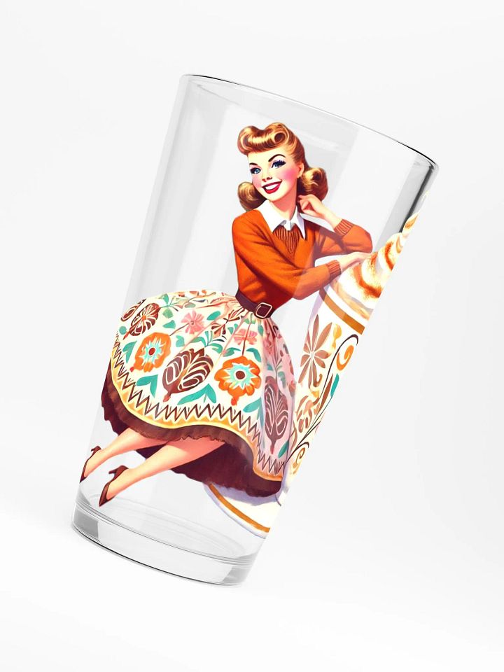 Caramel Latte Lady 16 oz Pint Glass product image (1)