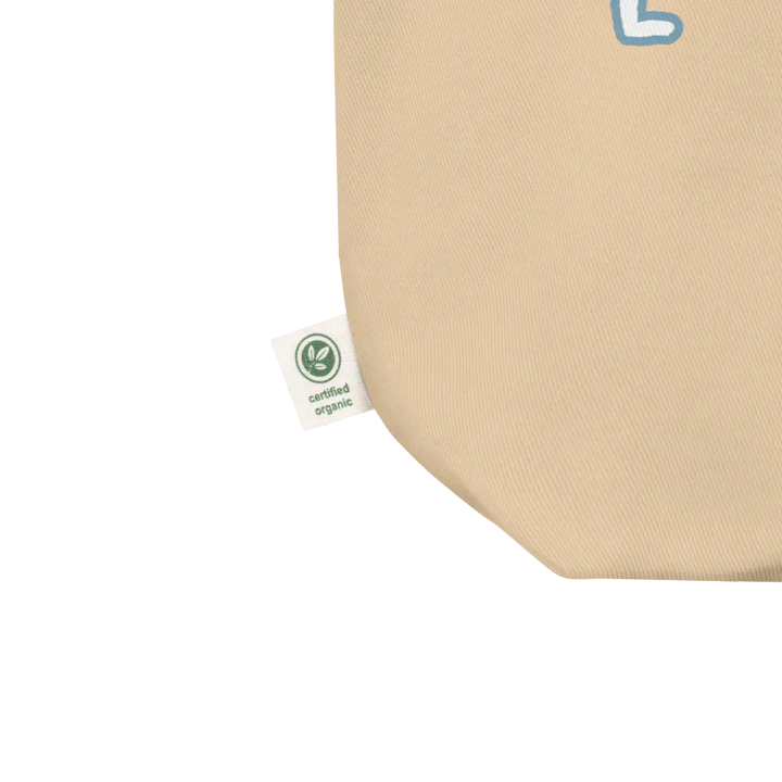 *not* mentally linear (lined design, #709AAF) tote bag product image (5)