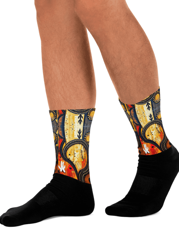 Abstract Ancestral Print Painted Socks product image (1)