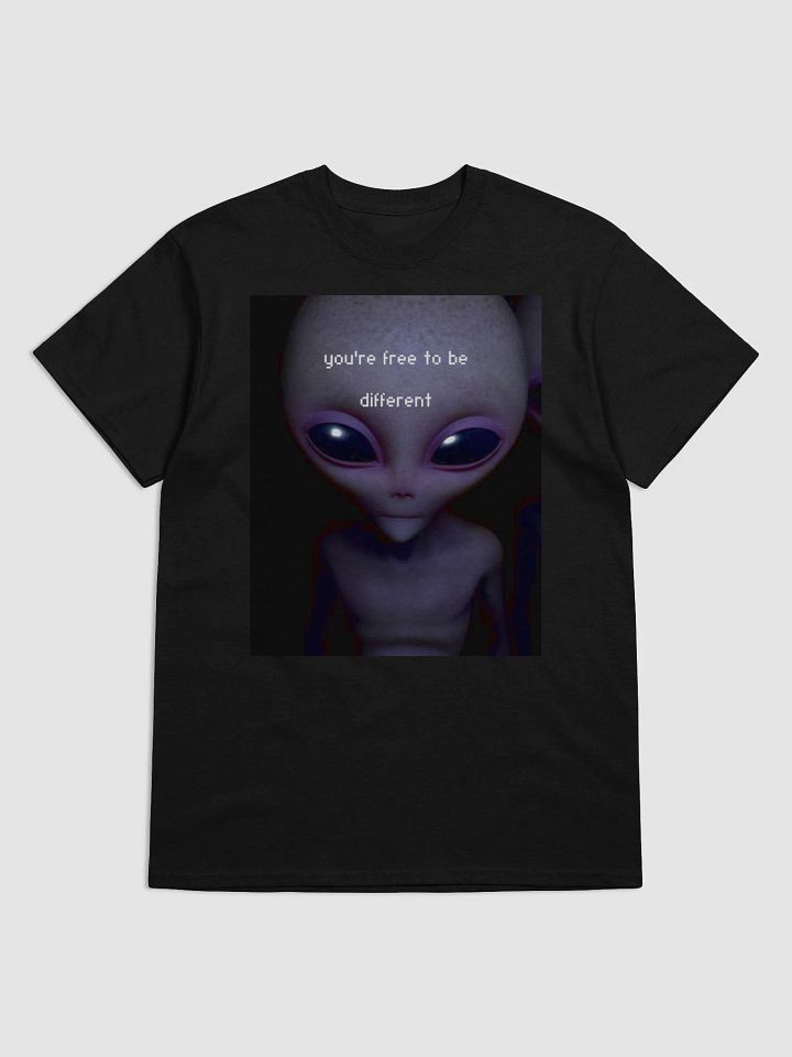 You Are Free to Be Different Alien T-Shirt – Embrace Your Uniqueness! product image (1)
