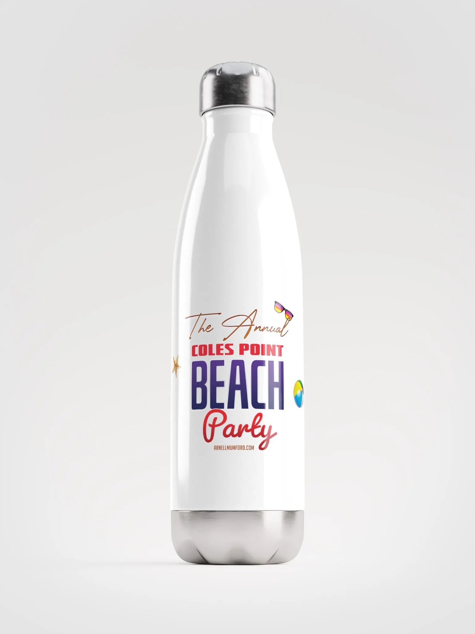 Coles Point Beach Party Water Bottle product image (1)