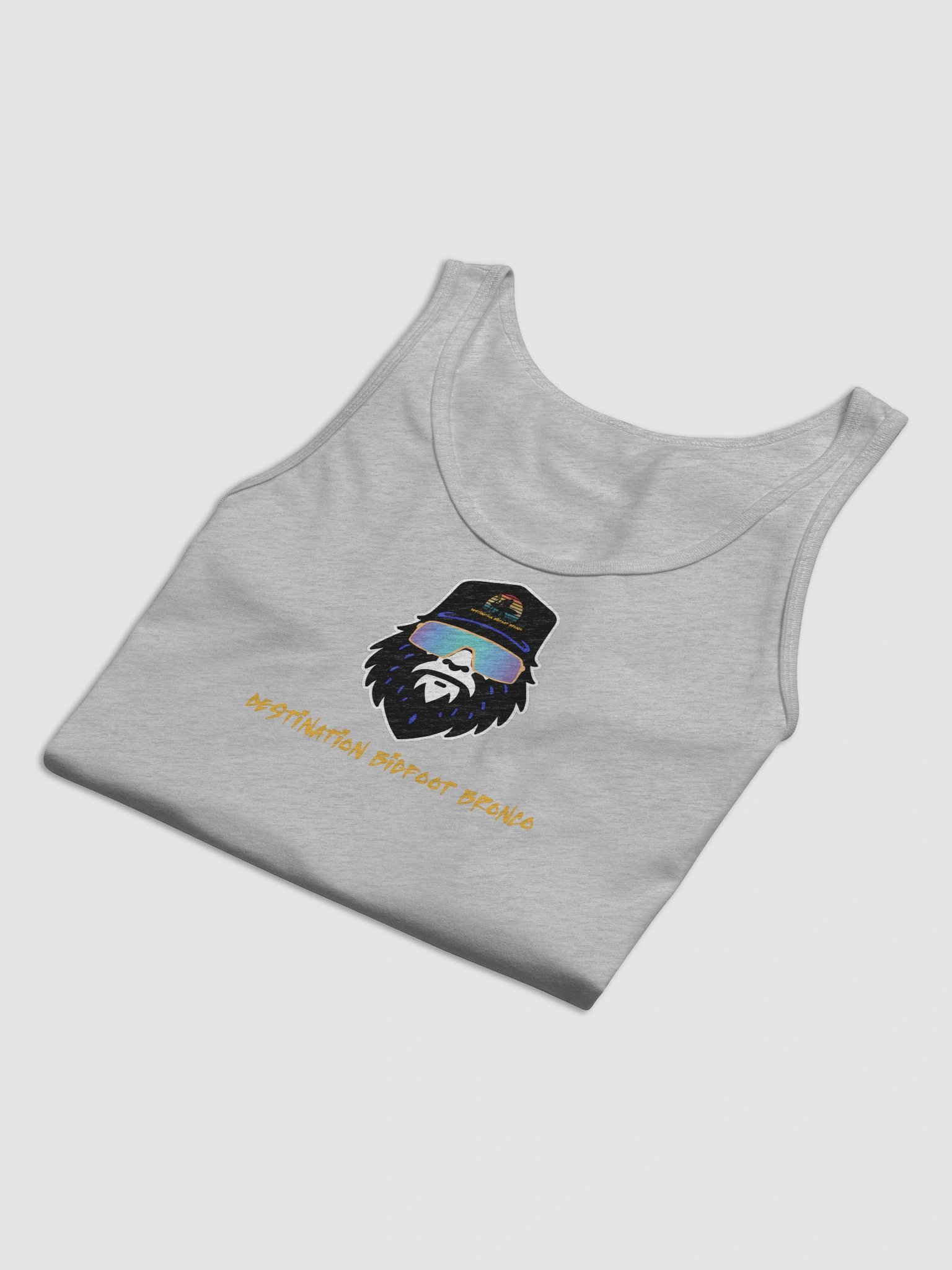 Destination Bigfoot Bronco Synthwave Bella+Canvas Jersey Tank (Athletic Heather) product image (8)