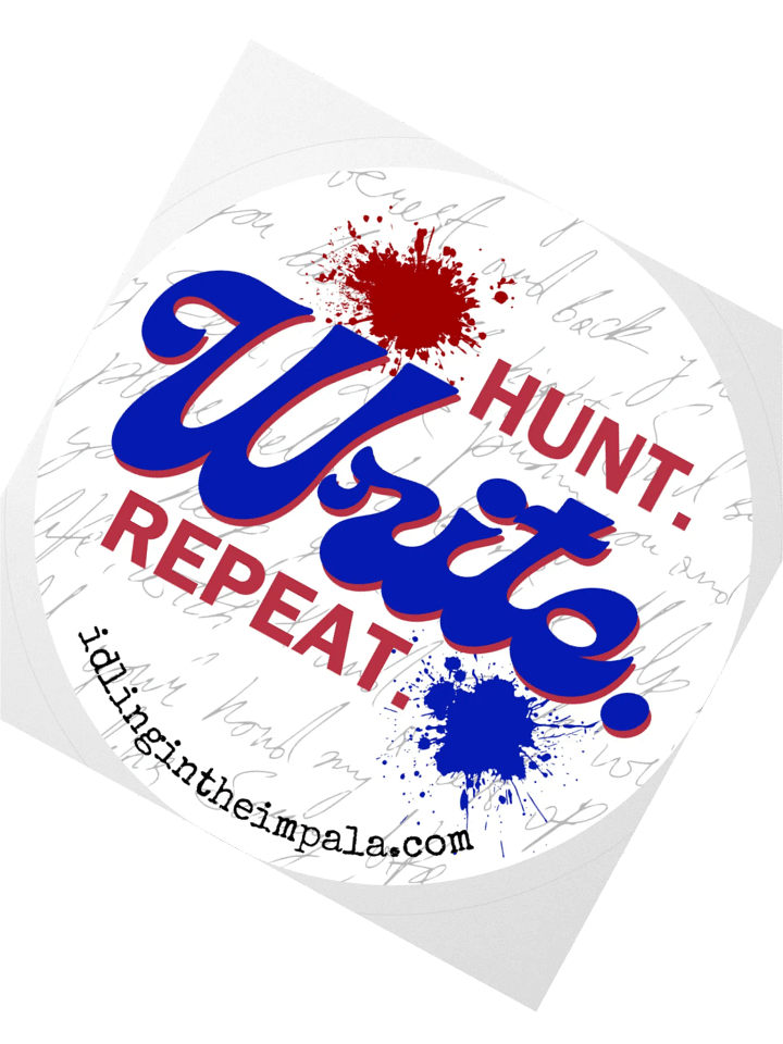 Hunt. Write. Repeat. Sticker product image (5)