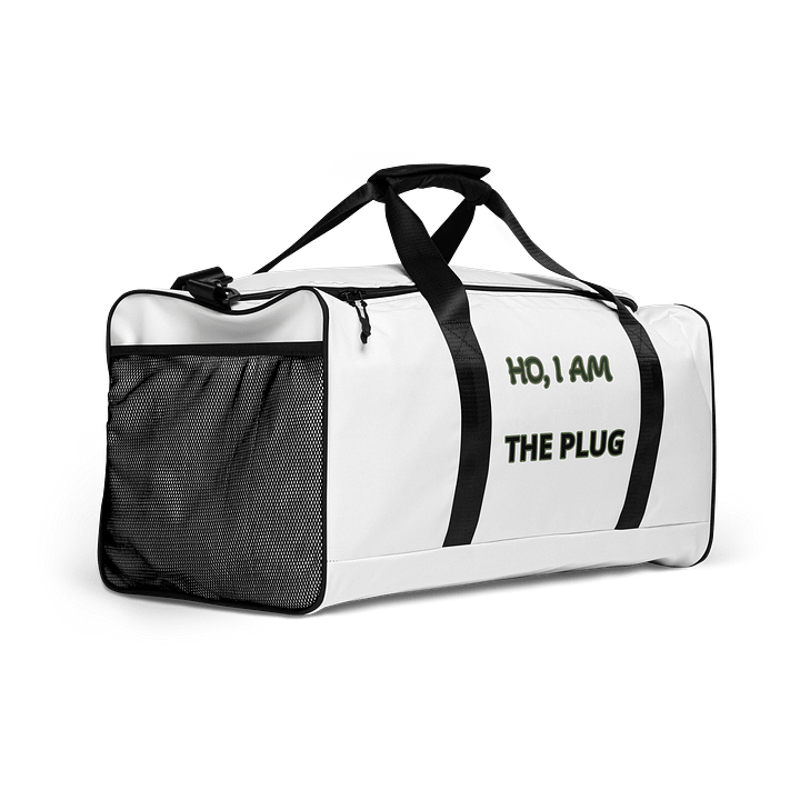 HO, I AM THE PLUG All-Over Duffle Bag product image (2)