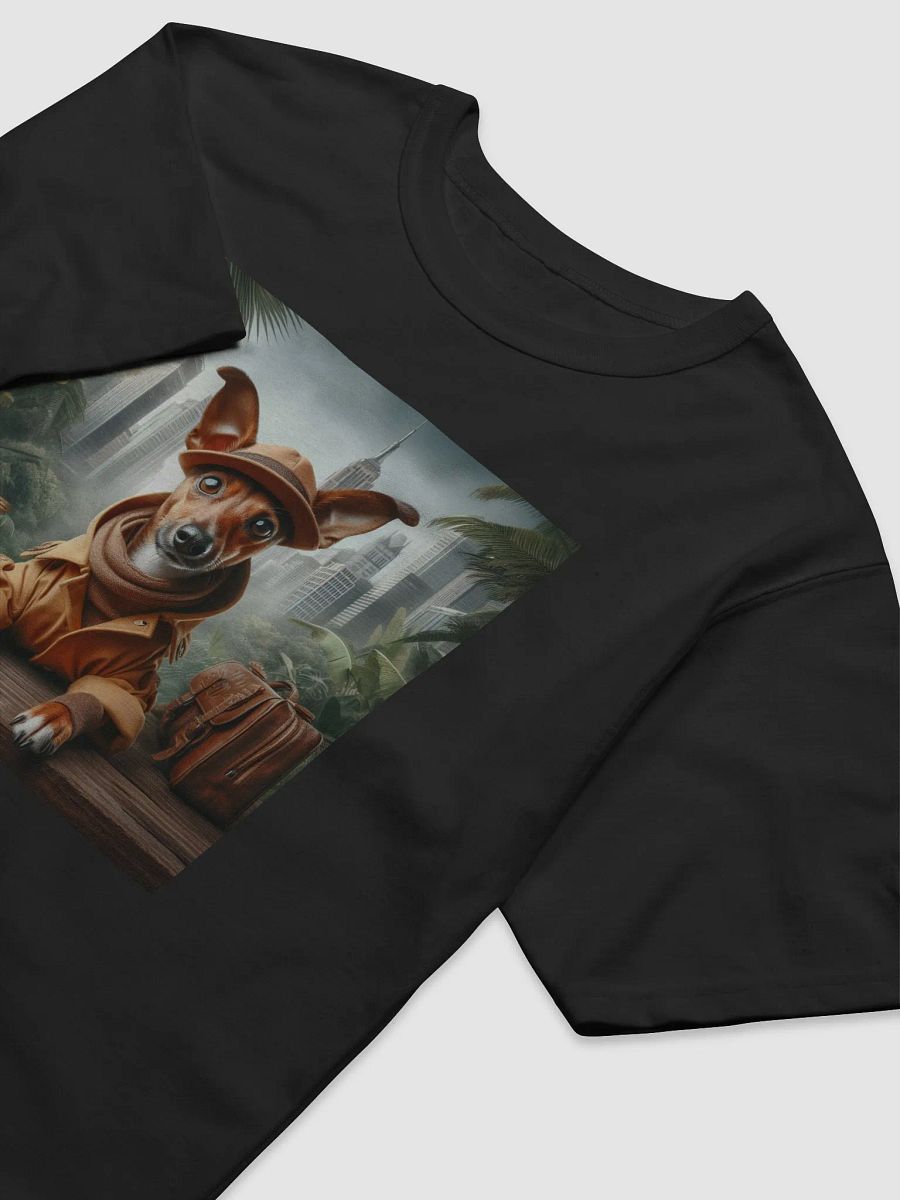 Cute Dog As City Jungle Explorer - Cool Art T-Shirt product image (6)