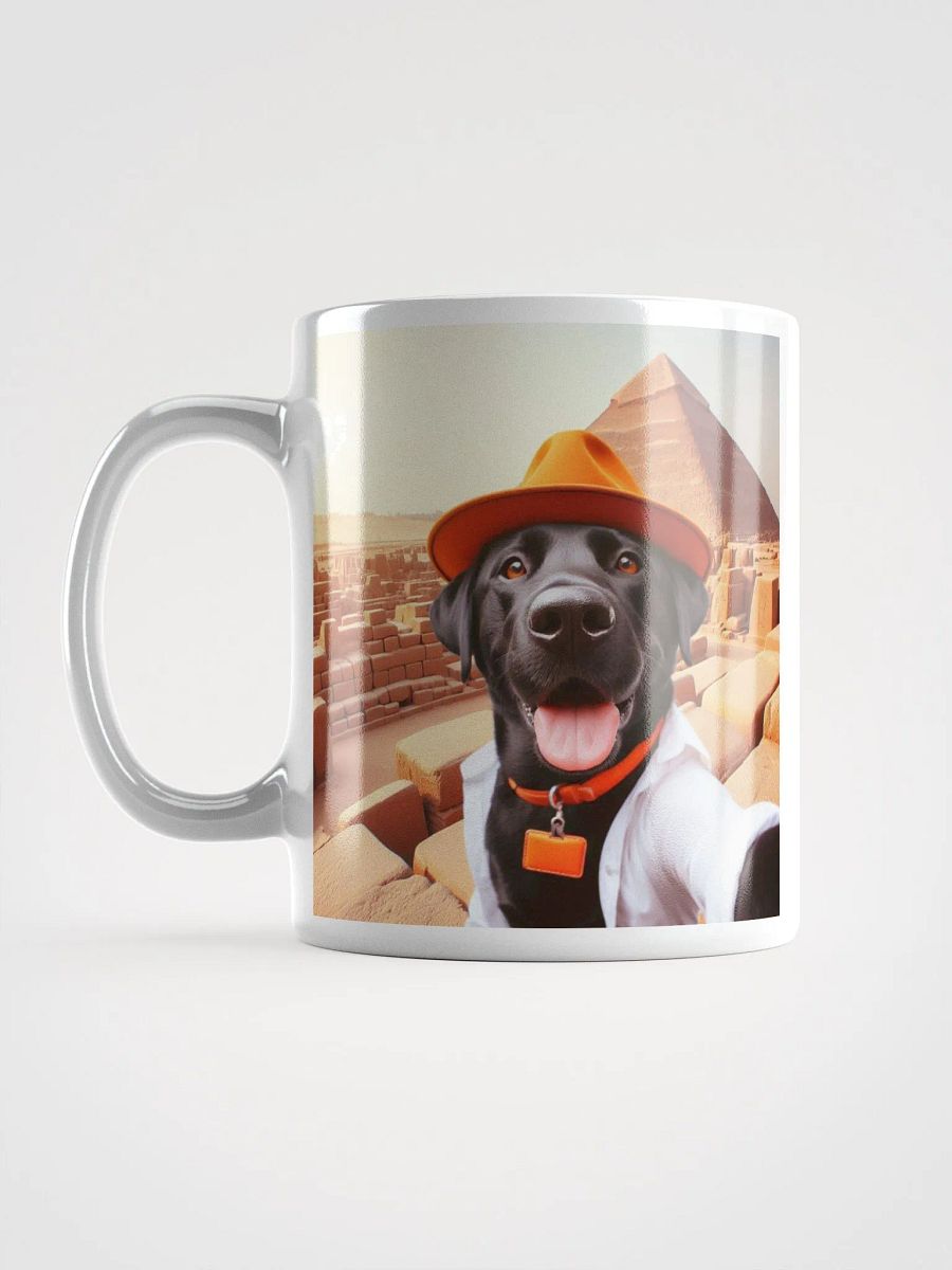 Pyramid Black Labrador Selfie #Humorous Mug - White product image (6)
