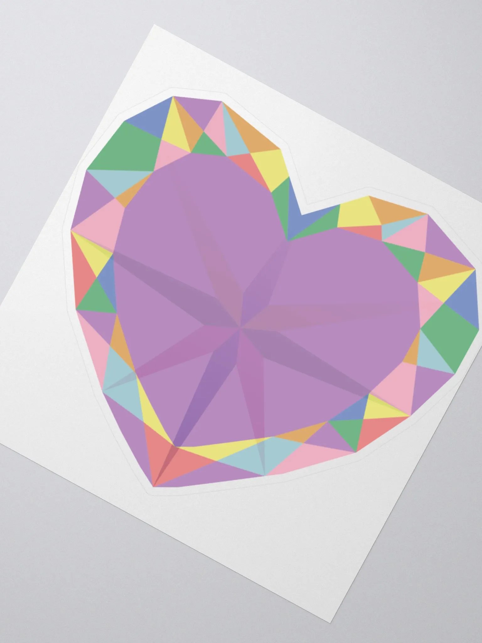 Crystal Pride Heart Cut Sticker product image (2)