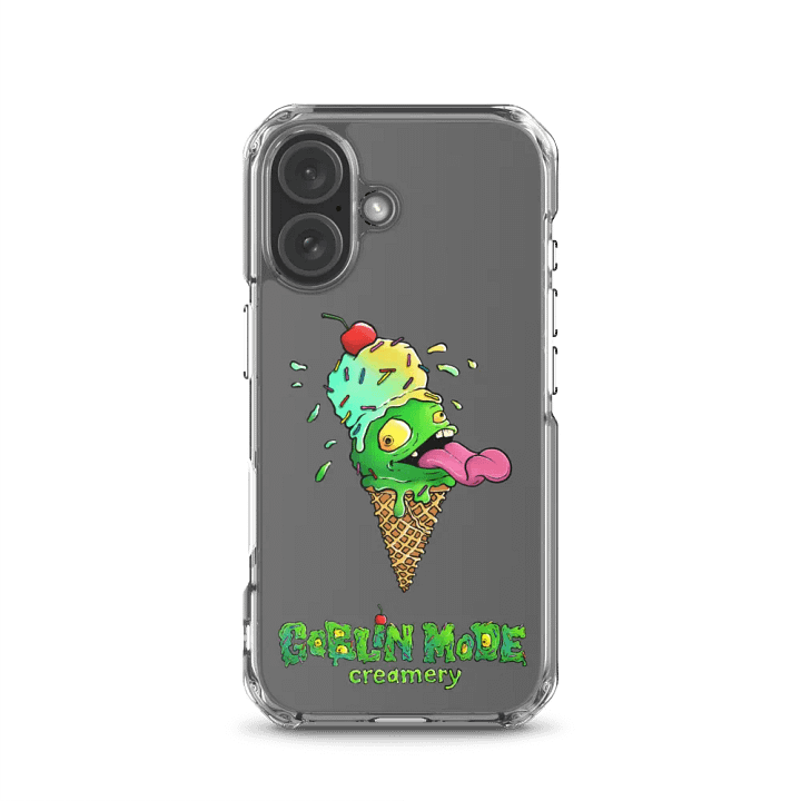 Goblin Mode Creamery Font logo w/ Cone logo - iPhone Case product image (1)