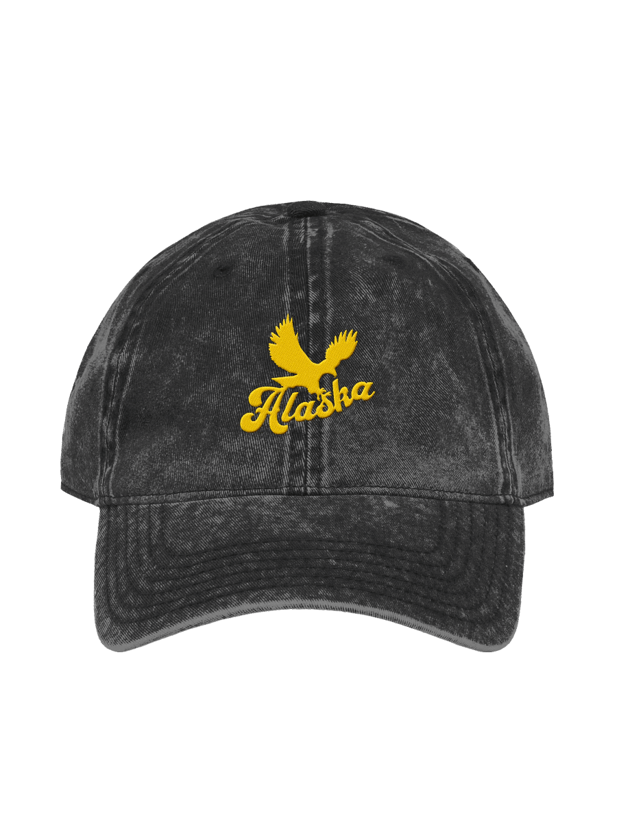 Alaska Eagle Embroidery Vintage Denim Hat product image (1)