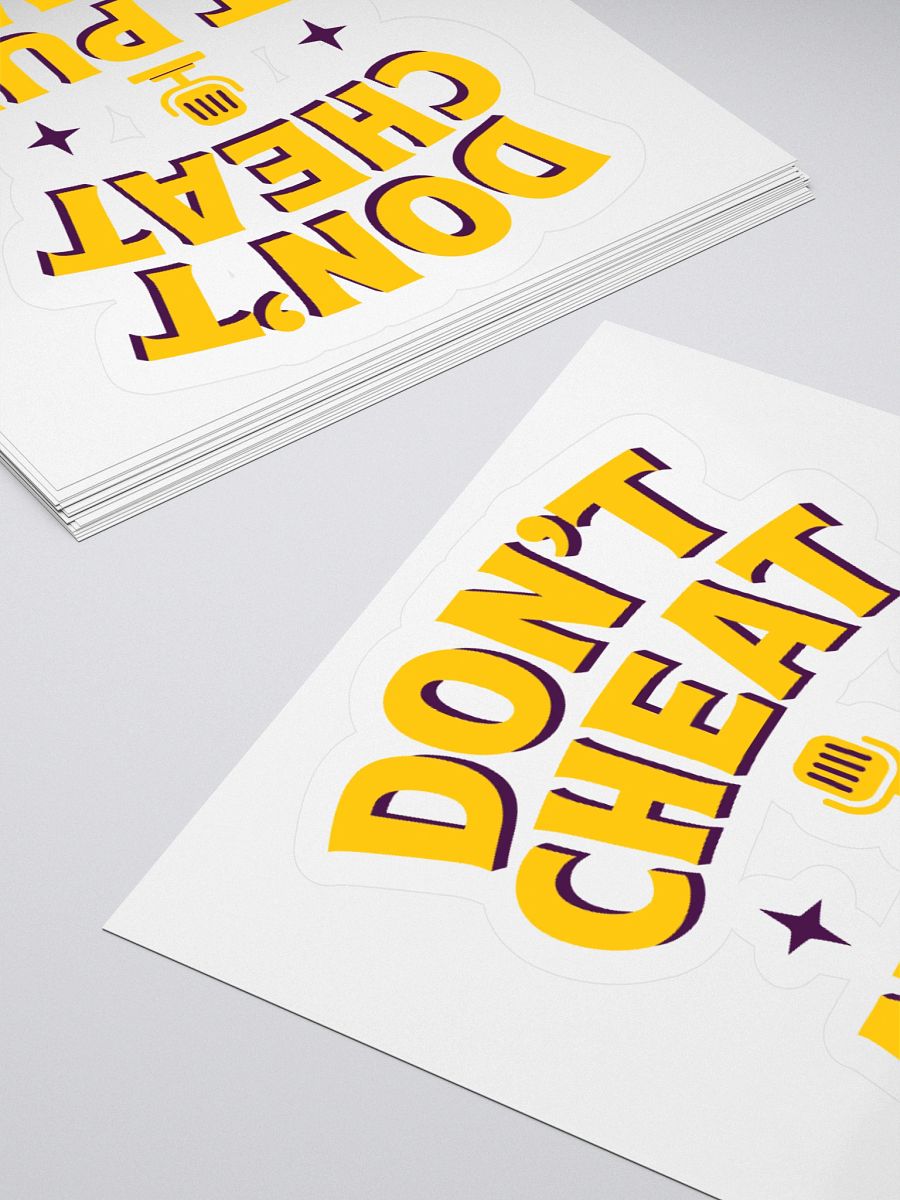 Don't Cheat Stickers product image (11)