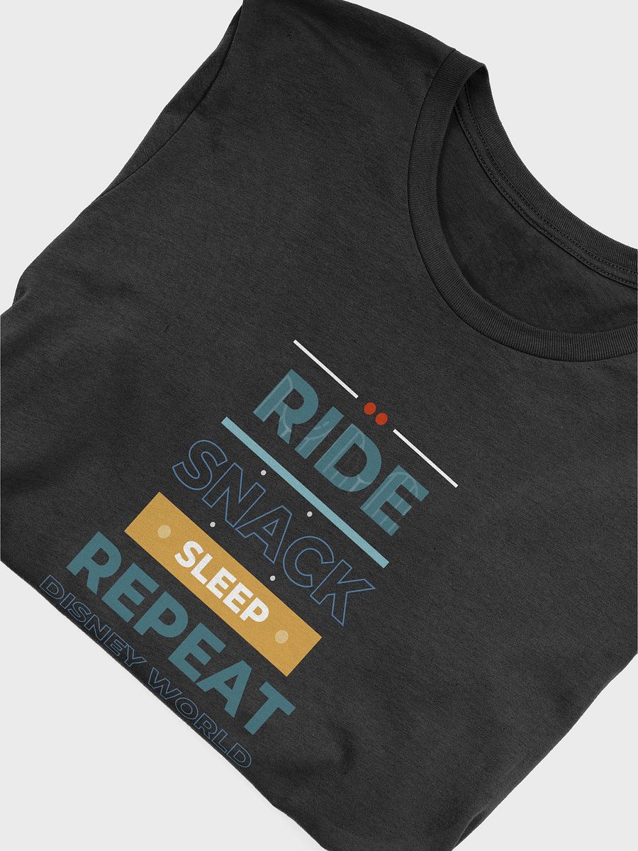 Disney Magical World Ride, Snack, Sleep, Repeat Dark Colored Tee product image (5)
