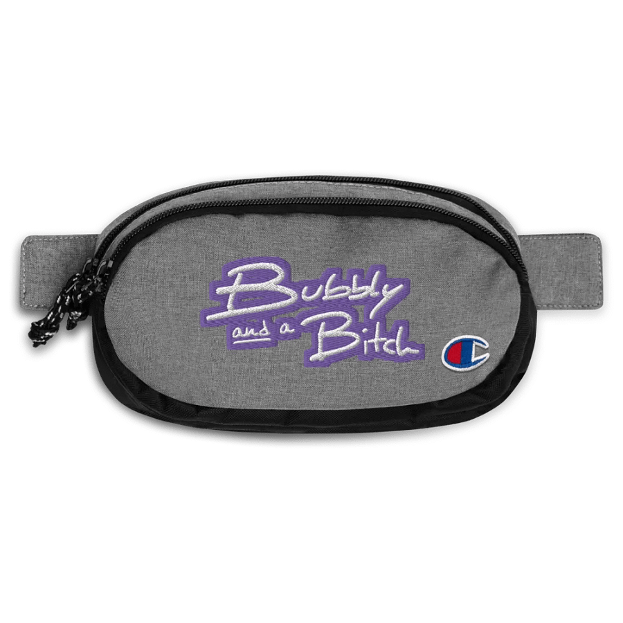 Bubbly and a B*tch (purple bubble design) champion fanny pack product image (1)