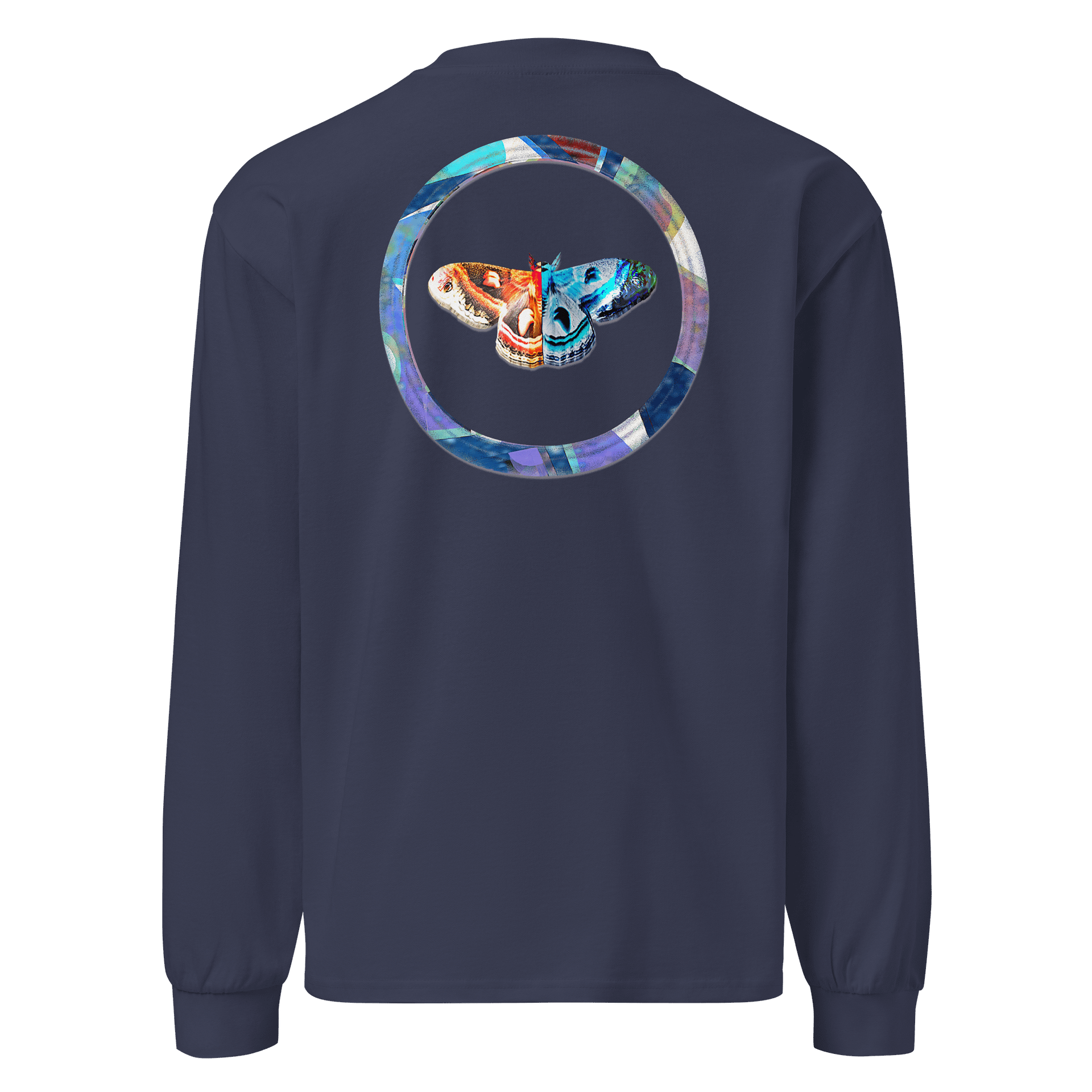 Moth AS Colour Premium Heavyweight Long Sleeve Shirt (Back Patch) product image (2)